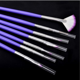 Nail supplies wholesale color pen rod pattern nail art pen color painting pen phototherapy pen 7 Pack Light Purple Rod