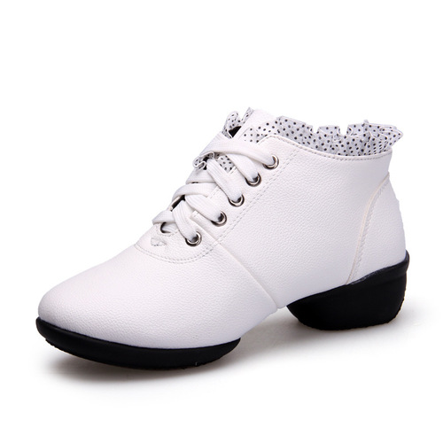 Square dance shoes, dancing shoes for women, adult soft sole, mid-heeled sailor dance shoes, dance shoes, performance shoes, new mesh foreign trade