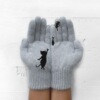 Knitted street keep warm gloves, European style, Amazon