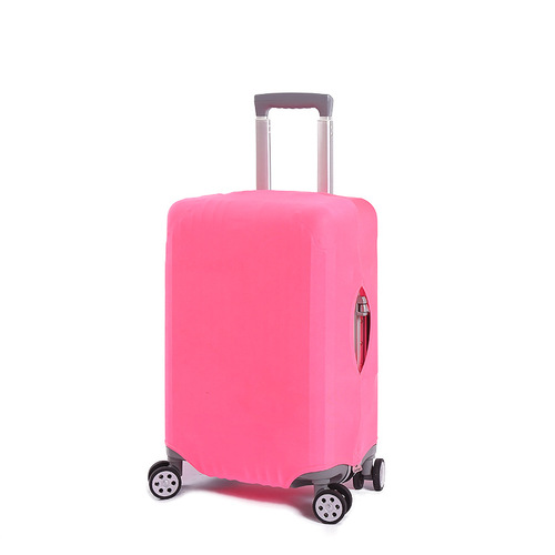 Elastic Suitcase Cover, Pull-along Luggage Protection Cover, Solid Color, Patterned Version, Travel Suitcase Dustproof Cover
