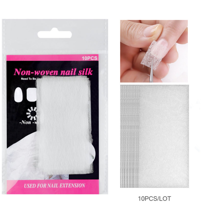 Nail extension fiber tablet glass fiber silk free paper support for…