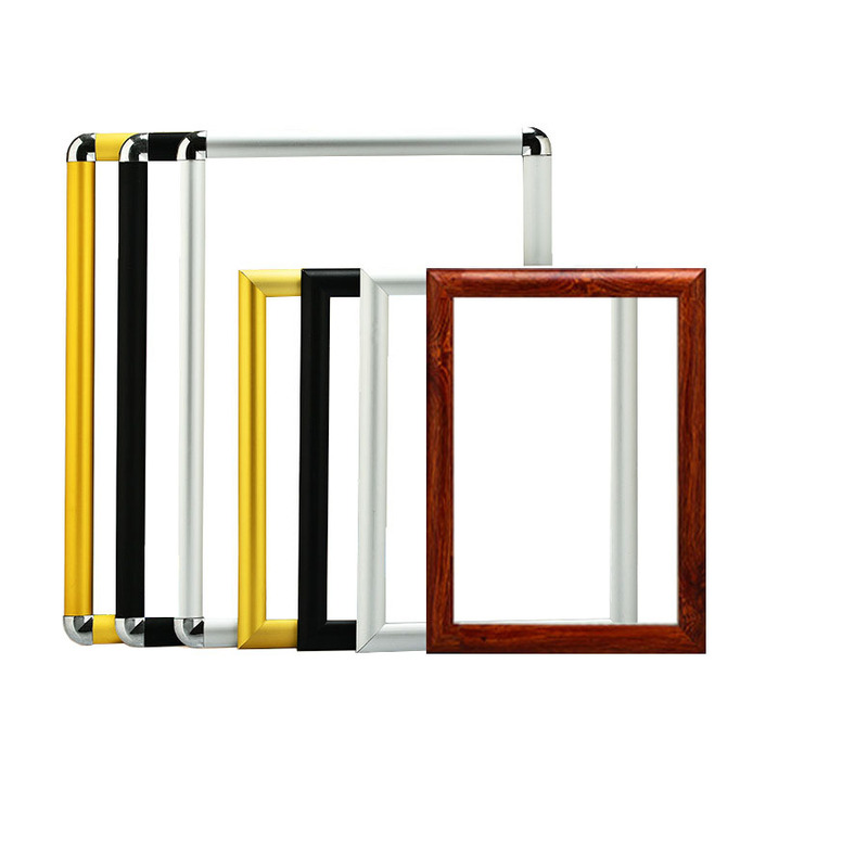 2.5cm Replaceable Aluminum Alloy Frame Aluminum Curved Picture Frame Poster Advertising Aluminum Profile Anodized