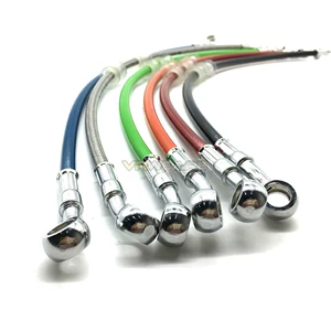 Cross-Border Hot Selling Motorcycle Modified Brake Oil Pipe Electric Vehicle Color Universal Hydraulic Wire Braided Hose