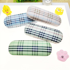 新款蘇格蘭學生近視老花兒童眼鏡盒logo金屬鐵盒收納盒男女抗壓