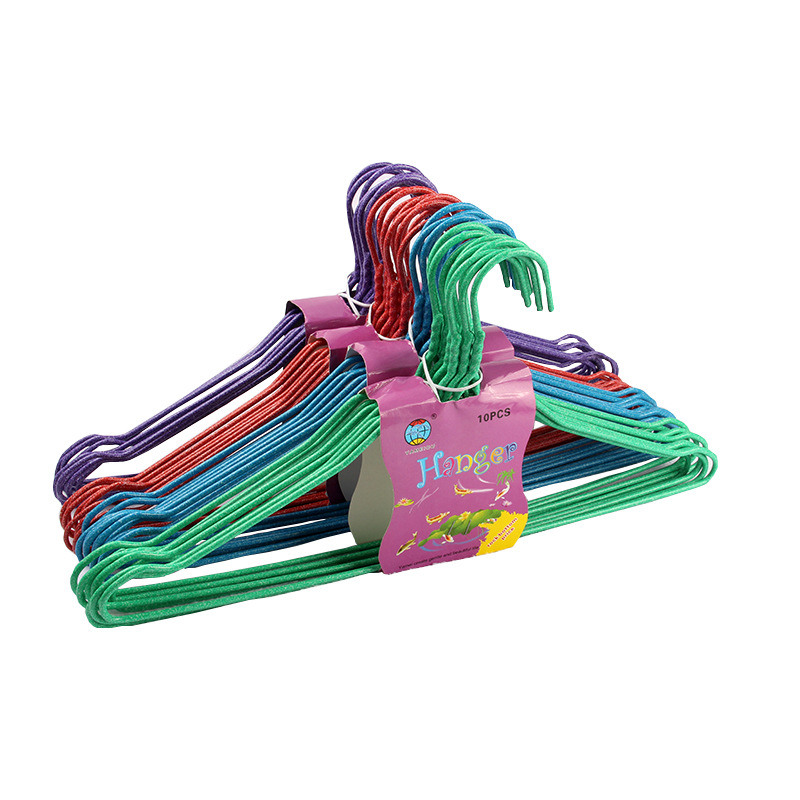 Perchas de alambre de acero antideslizantes para ropa, de 42 cm, para uso doméstico, recubiertas de plástico, venta al por mayor, antideslizantes y reforzadas. image 6