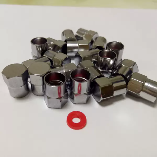 ABS valve cap with washer valve cap half hexagonal nozzle cap plastic tire cap retail