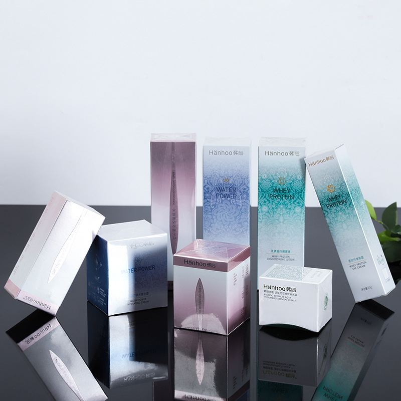 面霜纸盒化妆护肤品白卡纸包装盒圣诞礼物翻盖礼品白卡纸盒子批发