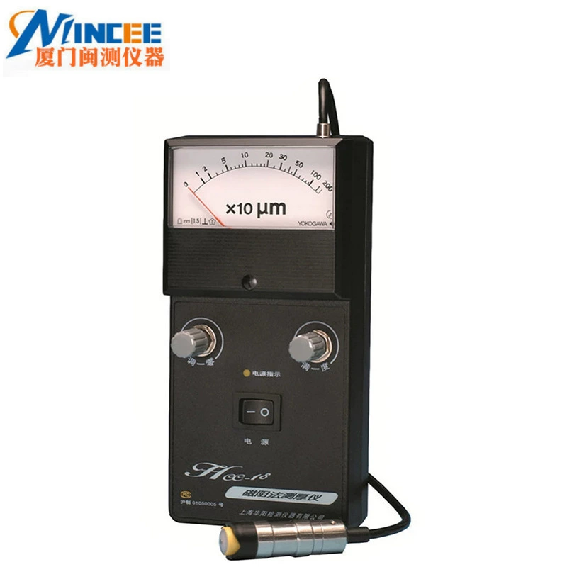 Huayang HCC-18 толщиномер с магнитным сопротивлением, толщиномер указательного типа, измеритель толщины крышки немагнитной проницаемости