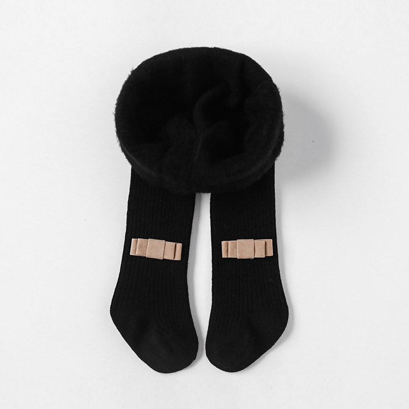 19 Nuevo Otoño e Invierno forrado de vellón engrosado pantimedias para niños bebé polainas de una sola pieza pantimedias calcetines para niñas