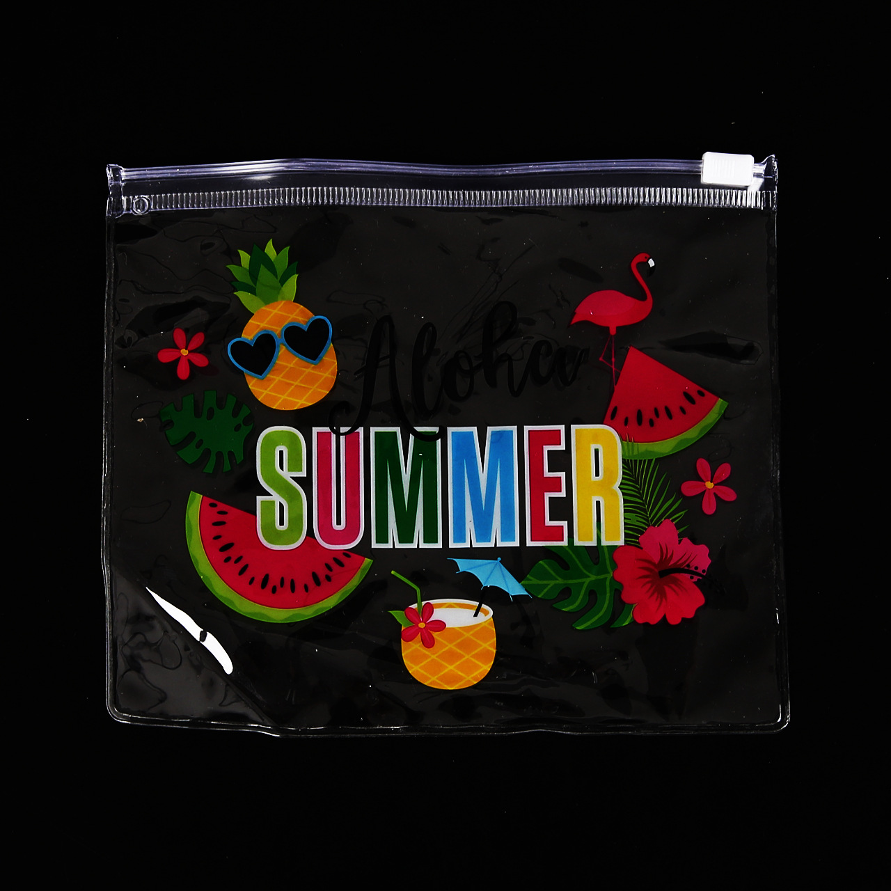 PVC文具拉链袋tpu创意logo化妆品包装袋eva内衣彩袋可降解环保