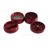 40mm four -layer leaf pattern tobacco skigger 4 -layer maple leaf carved smoke crusher new red pepper grill grinders