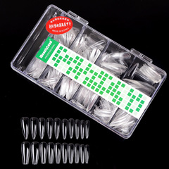 Manicure long water drop nails long ballet nails seamless almond water drop nails full patch nails