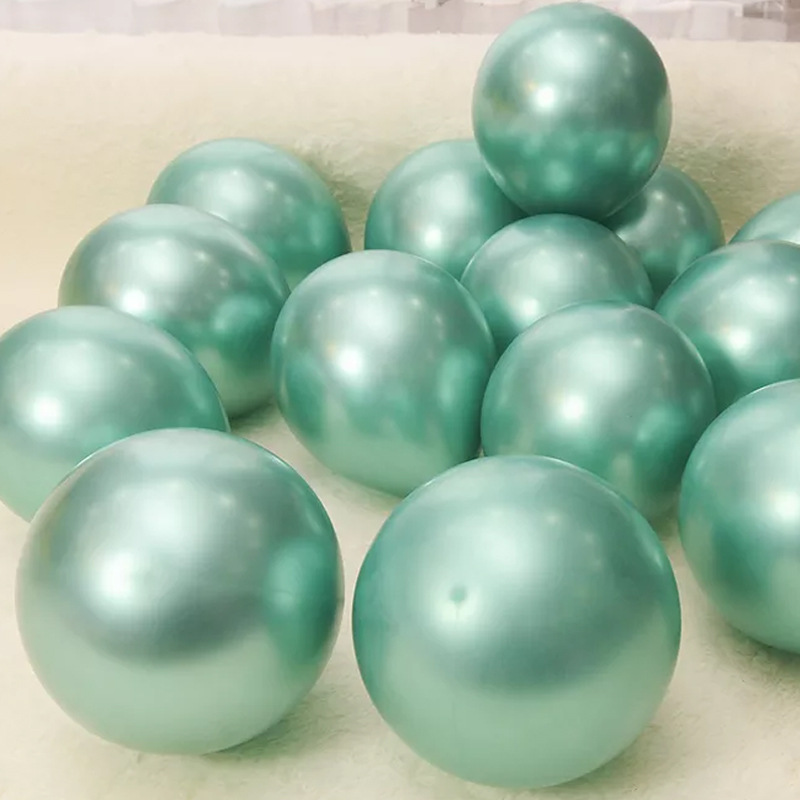 Shuai'an engrosada 10 pulgadas 2g globo de látex metálico redondo flotador de aire decoración de eventos de boda fiesta de cumpleaños globo