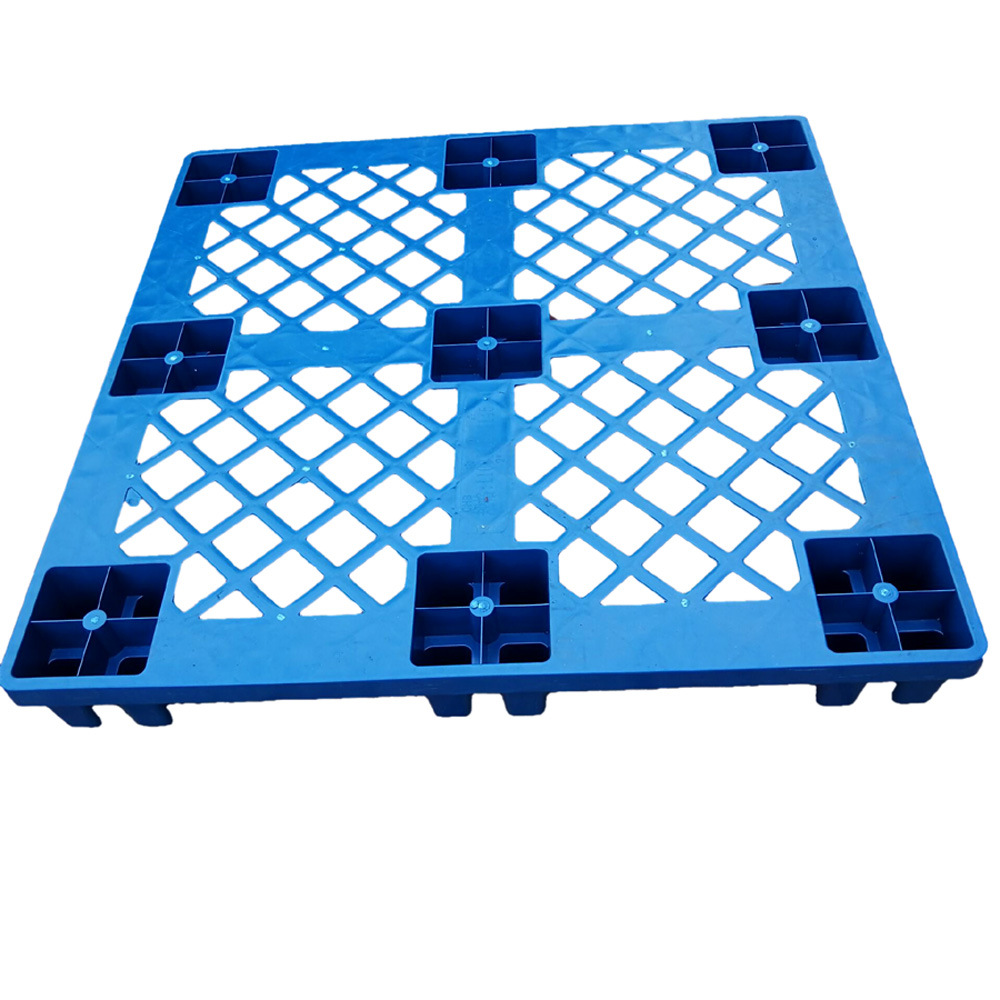 厂家供应九脚网格1210  加厚堆叠PE出口防滑塑胶卡板 塑胶栈板