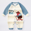 Children's demi-season clothing, warm overall, keep warm bodysuit for new born, internet celebrity, factory direct supply, increased thickness