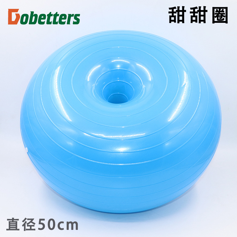 50cm Bola de yoga rosquilla engrosada a prueba de explosiones BOLA DE Apple yoga hemisferio Bola de fitness Bola de yoga inflable equilibrio