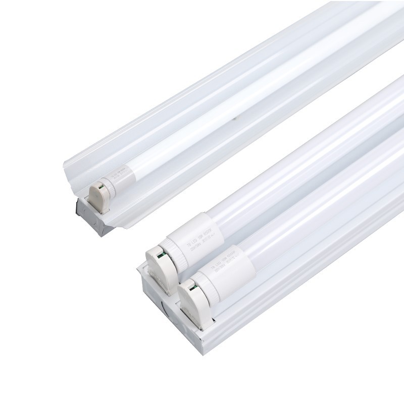 T8LED lámpara fluorescente ahorro de energía solo tubo doble tubo lámpara de taller conjunto completo 1,2 m soporte lámpara brillante LED tubo de la lámpara fluorescente