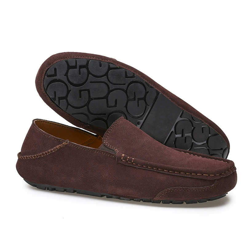 Кросс‑бордер большие размеры driving shoes, мужские туфли, натуральная кожа слепоны мужские, бобы обувь, лоферы, тапочки, повседневная обувь на двух носках