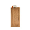 Cross -border new wooden cigarette pipe wooden cigarette box Wood dugout with metal cigarette pipe