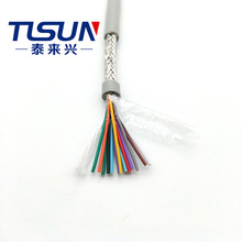 CE认证  特殊聚氨酯 柔性屏蔽线PUR--CY 13芯0.3MM² 耐酸碱