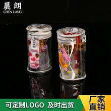 厂家制定PVC胶骨立体袋 PVC化妆品拉链袋 手提透明圆筒袋