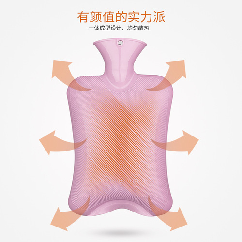 PVC hot water bag, fill with hot water, warm water bag, pour water, large, medium, small sizes, naked bag, optional fabric cover for additional cost.