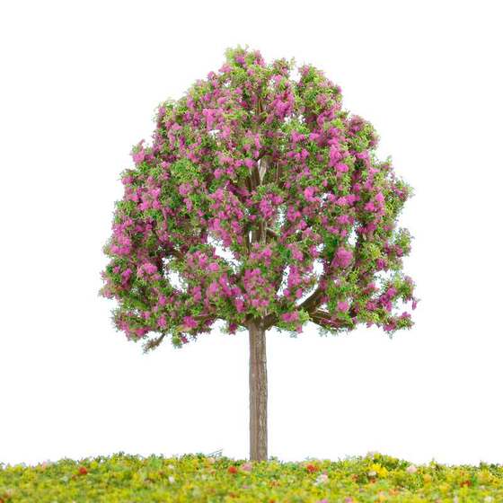 Sand Table Building Model Mixed Flower Old Street Tree Micro Landscape Tree Scene Model Tree Craft Model Tree