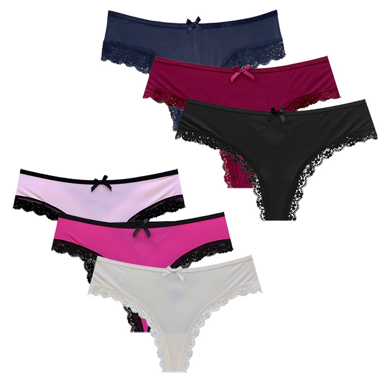 Milk‑silk эластичные женские трусы, низкая талия с кружевной отделкой, S–XL, 7 цветов