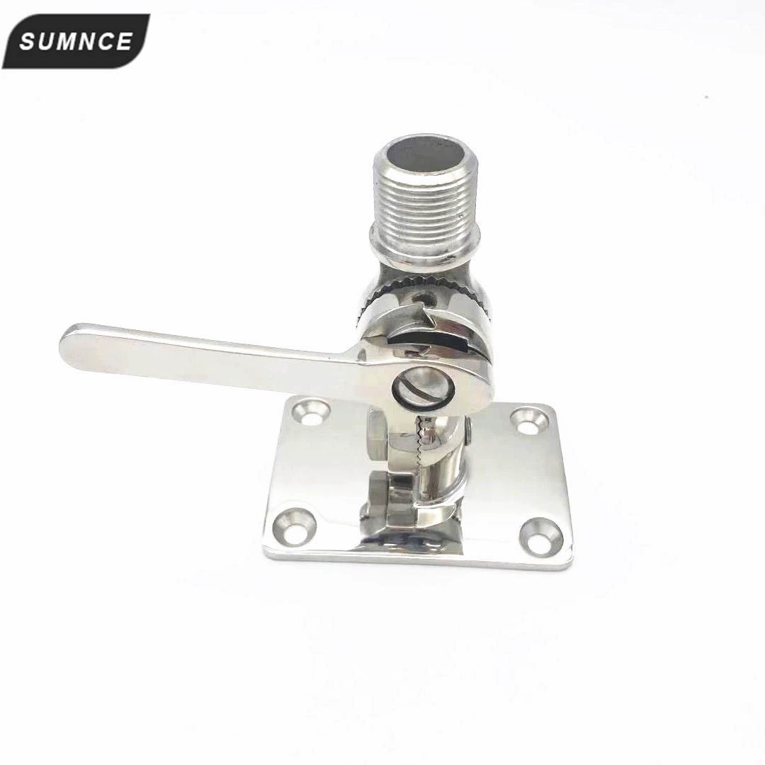 Морское основание антенны яхты основания антенны морской двойн-оси нержавеющей стали 316 регулируемое