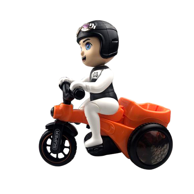 Space orange three-wheeled bike