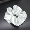 Light gray satin hair circle