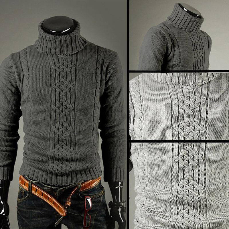 2025 Cross-Border New European and American Men's Thickeneded Turtleneck Knitwear Youth Long-Sleeved Warm Trendyy Knitwear Men's Top 2025 Cross-Border New European and American Men's Thickeneded Turtleneck Knitwear Youth Long-Sleeved Warm Trendyy Knitwear Men's Top