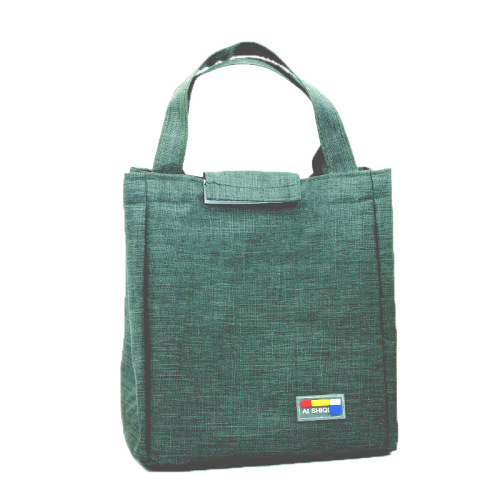 Simple and Elegant Waterproof Insulated Lunch Bag with Cloth Material, Meal Container Bag, Bento Box, Thick Lunch Bag, Ice Bag, Insulated Bag, Wholesale