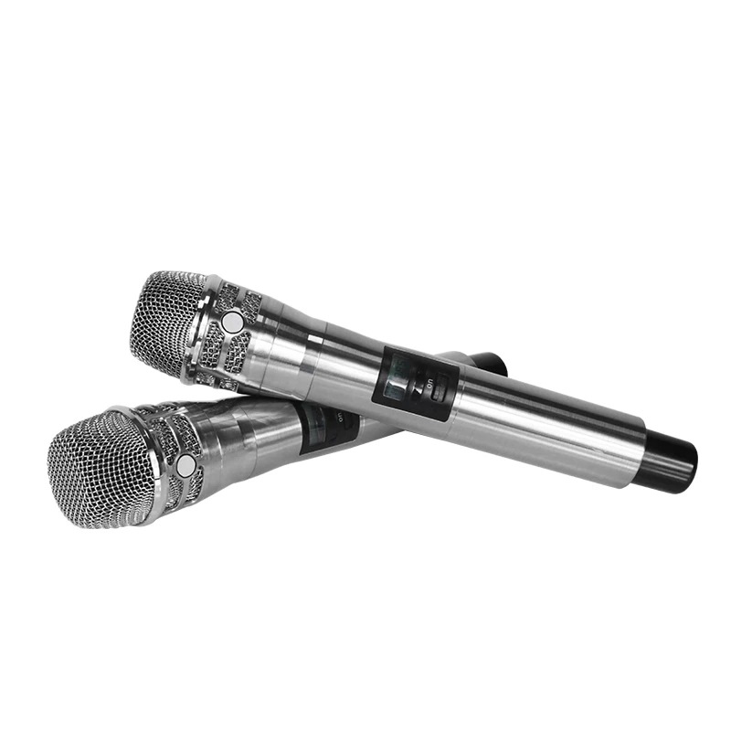 Micrófono inalámbrico para dos AD4D diversidad real rendimiento etapa anfitrión de la Conferencia de mano micrófono KTV cantando