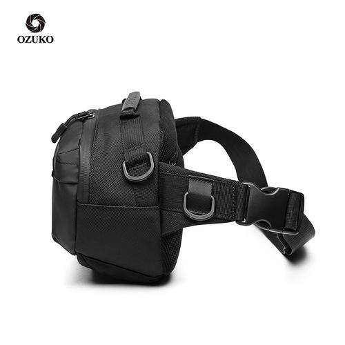 Ozuko's new waist bag, outdoor large-capacity men's shoulder bag, sports and leisure multi-functional chest bag and waist bag