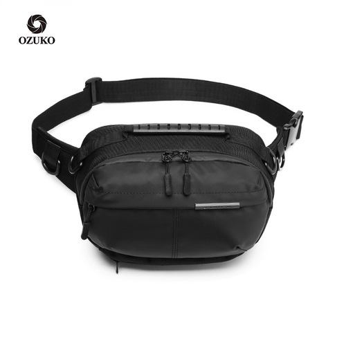 Ozuko's new waist bag, outdoor large-capacity men's shoulder bag, sports and leisure multi-functional chest bag and waist bag