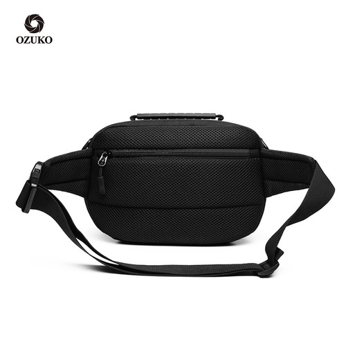 Ozuko's new waist bag, outdoor large-capacity men's shoulder bag, sports and leisure multi-functional chest bag and waist bag