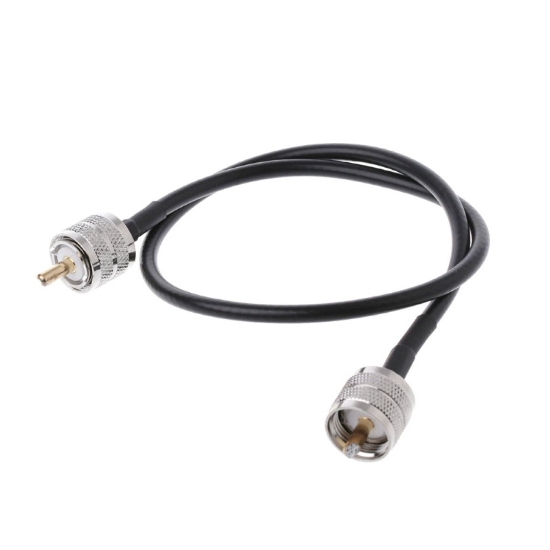 UHF поворотный разъем для проводки, UHF (PL259) на медном RG58, поворотный удлинительный кабель, длина по заказу