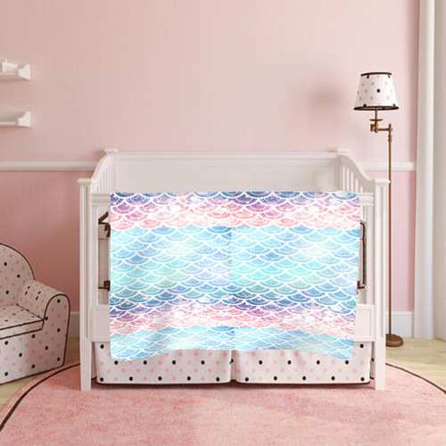 DIY Fleece Fish Pattern Autumn/Winter Heating Sofa Cover Blanket High Definition Digital Printing Double Sided Flannel Air Conditioning Blanket