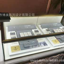 白色烤漆钻石戒指柜台展示道具 新款珠宝对戒陈列道具设计厂家