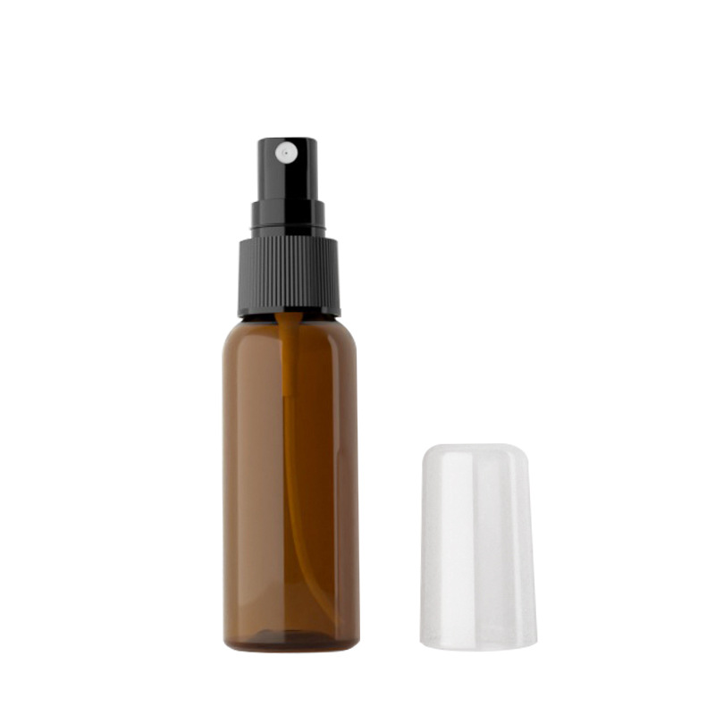 50ml de hombro redondo cubierta completa botella de spray de plástico sub-botella de viaje al aire libre sub-botella de PET