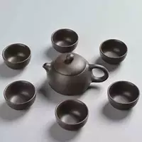 Керамический набор для чая, чайник, со снежинками