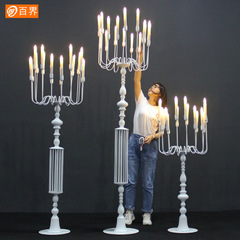 Extra Large Iron Candle Stand for Wedding Props, Floor Standing Easter Decoration, Commercial Display Decor, Ornament