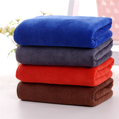 Factory direct sales brushed thickened microfiber soft water-absorbent car wash and wipe small square towel with logo