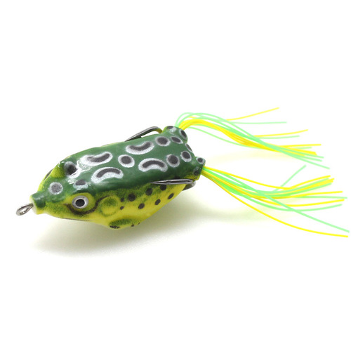 Simulated Lua bait frog fake bait black fish bait double hook tip upturned soft bait floating water 5g8g12g frog bait fishing gear