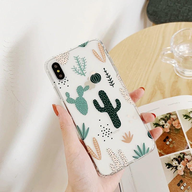 Чехол для телефона (Apple) iPhone 11, прозрачный мягкий цветочный дизайн, совместим со многими моделями iPhone