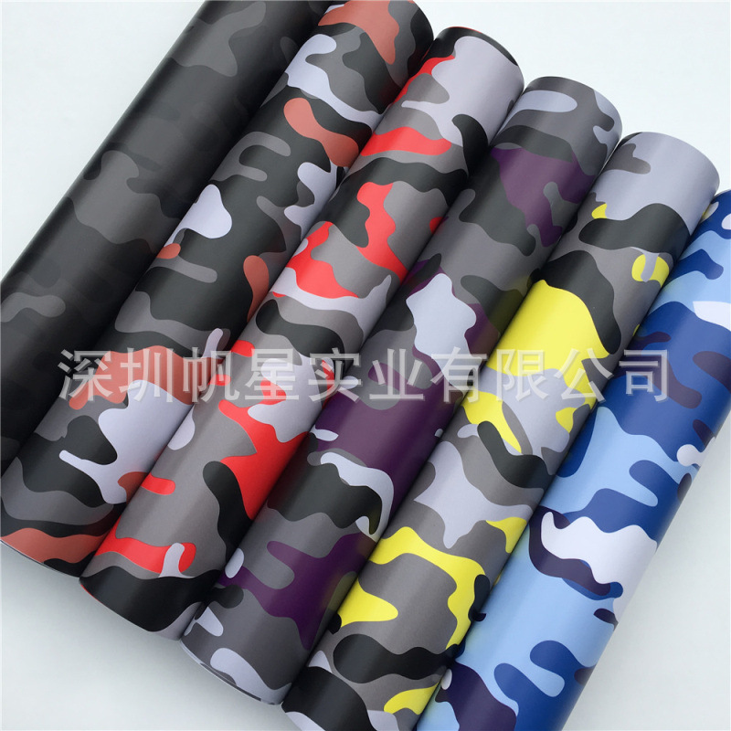 Cross-Border Exclusive Black and White Camouflage Color-Changing Film Graffiti Car Color-Changing Film Body Motorcycle Personalized Modification Stickers