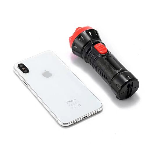 LED strong light 0.5W single lamp home mini handheld flashlight, rechargeable outdoor long-range shooting camping emergency plastic flashlight