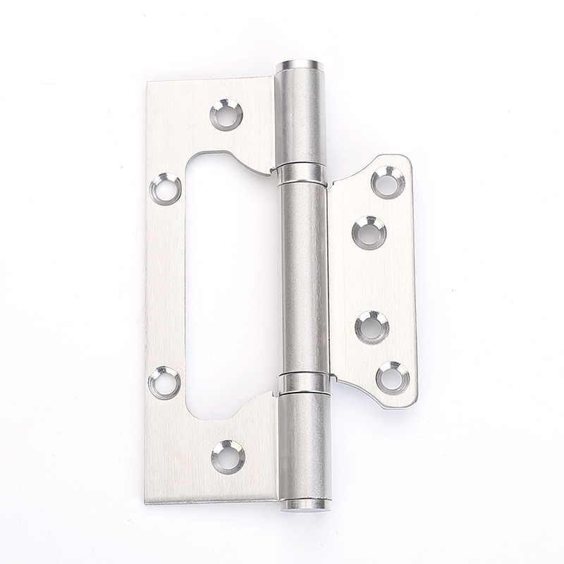 Bisagra de acero inoxidable de 5 pulgadas 304 sin ranura, amortiguador silencioso con rodamiento engrosado para puertas de madera, directamente del fabricante
