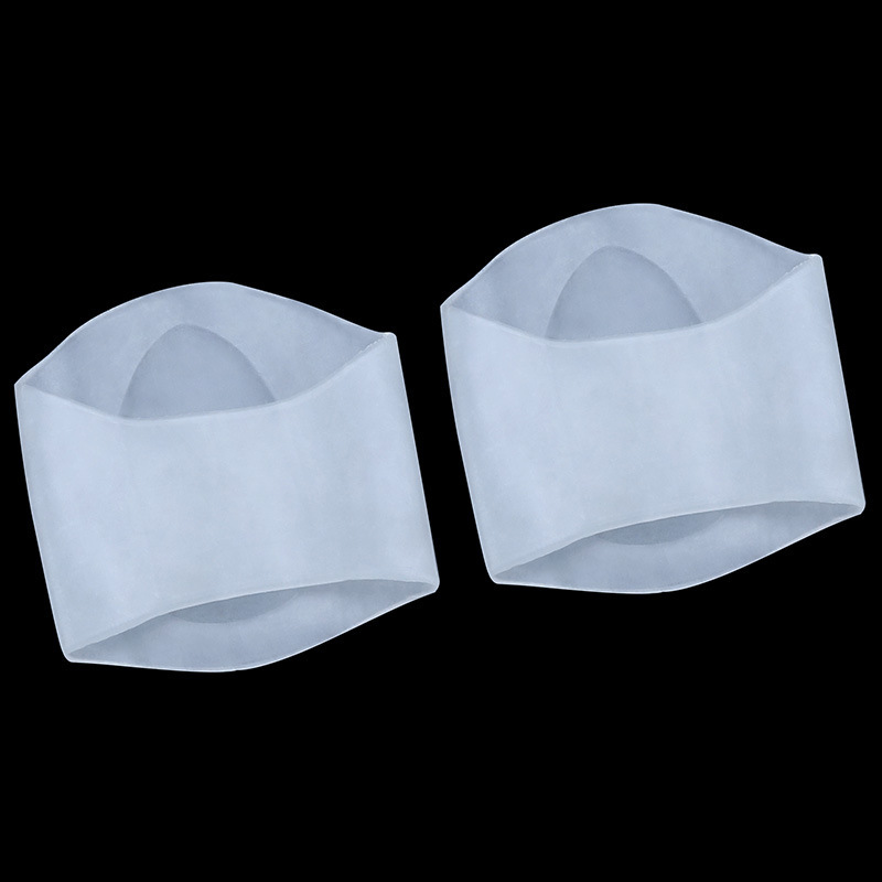 Almohadilla de arco de silicona Plantilla de corrección de pie plana cubierta de pie vendaje soporte de pie almohadilla de tamaño medio hombres y mujeres calcetines de arco pad